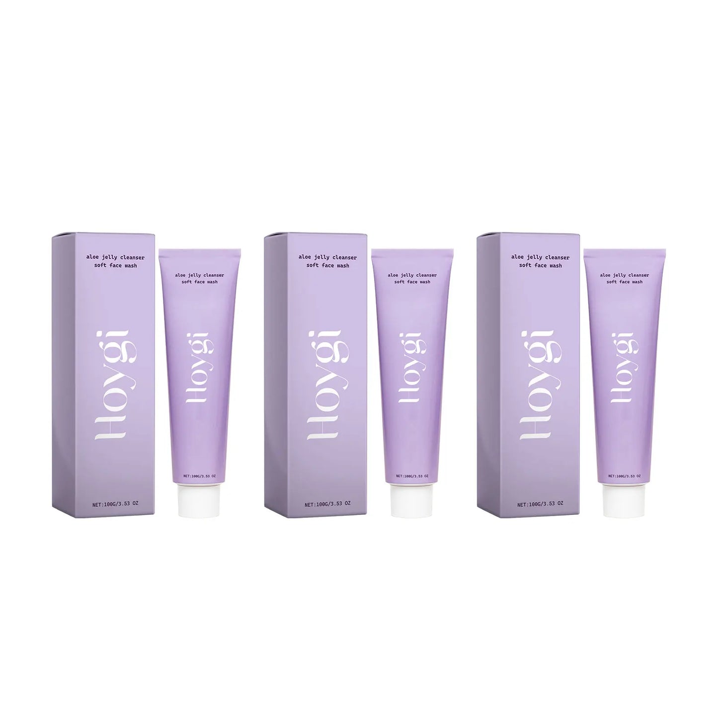 Hoygi Aloe Vera Facial Cleanser - Exfoliating, Blackhead Remover, Oil Control, Smooth Skin - Beauty & Beyond