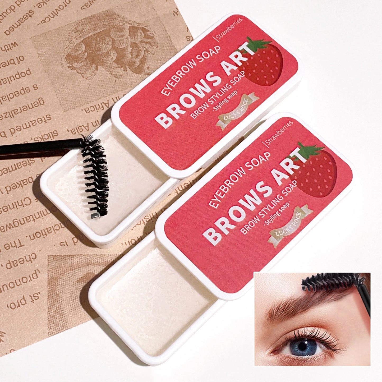 4-color eyebrow styling wax, styling gel, waterproof, natural, long-lasting, transparent eyebrow soap, eyebrow styling cream - Beauty & Beyond