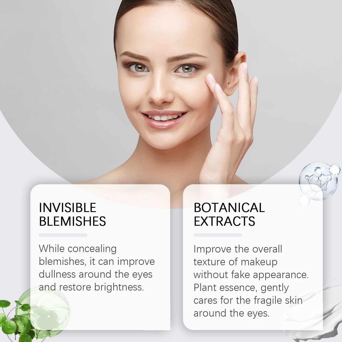 Dark Circle Concealer – Invisible Eye & Acne Cover | Brightening Lacrimal Groove Makeup Base