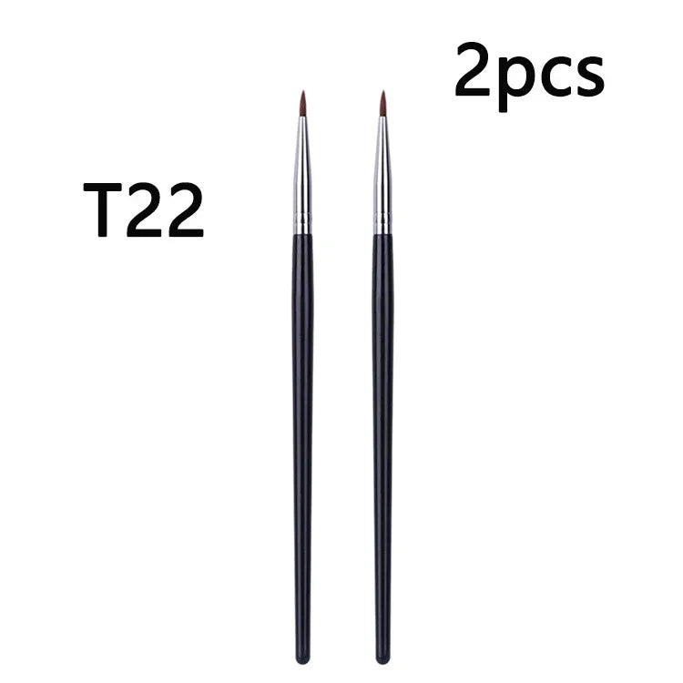 T22 Fine Eyeliner Brush – Precision Thin Tip for Liquid & Gel | Professional Eye Makeup Tool
