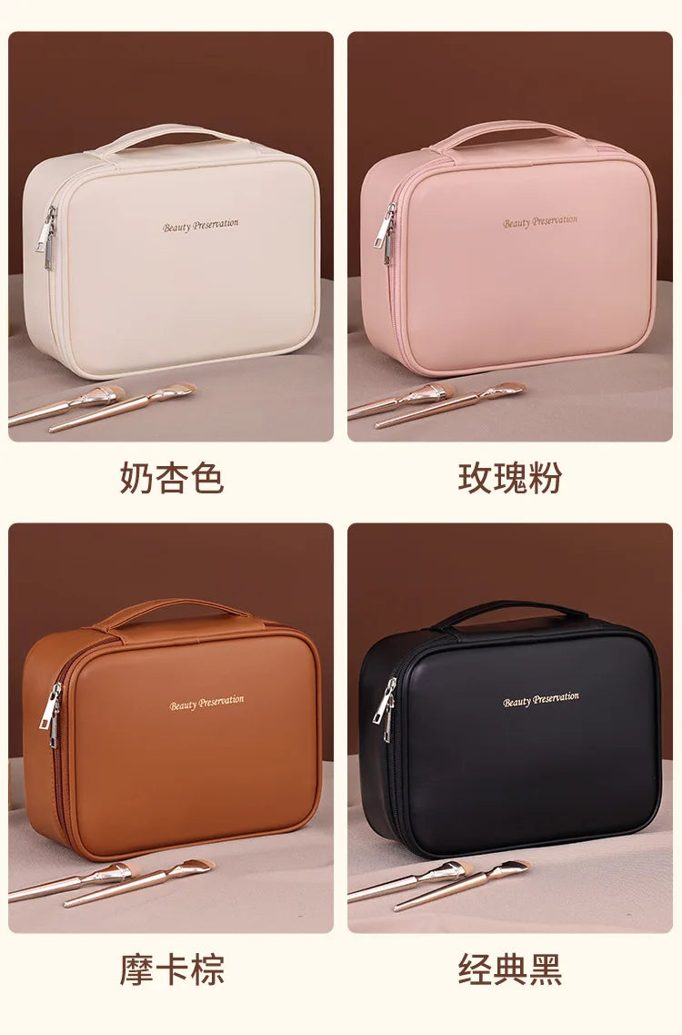 New Women's Cosmetic Bag - Portable, Large Capacity, Luxury Makeup & Toiletry Organizer