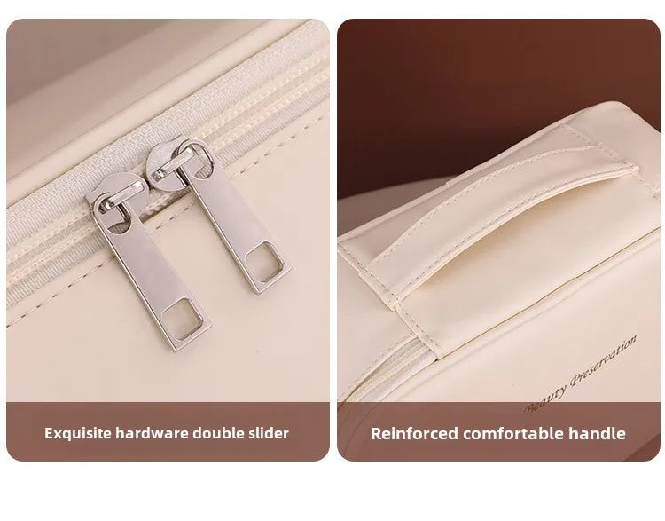 New Women's Cosmetic Bag - Portable, Large Capacity, Luxury Makeup & Toiletry Organizer