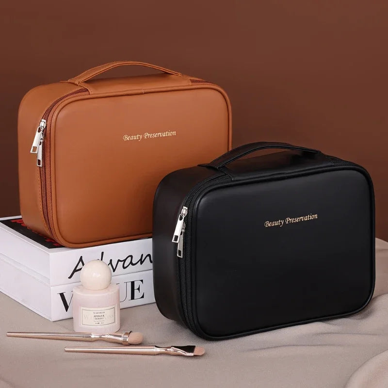 New Women's Cosmetic Bag - Portable, Large Capacity, Luxury Makeup & Toiletry Organizer