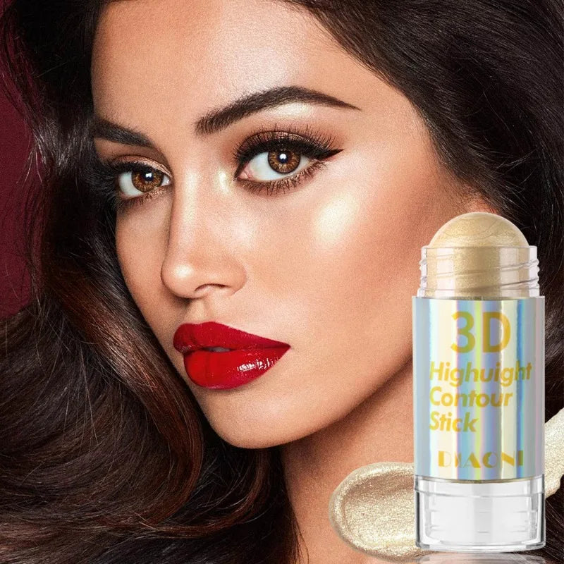 6-Color 3D Face Brightening Highlighter Stick – Bronzer, Contour & Shimmer for Sculpted Makeup - Beauty & Beyond