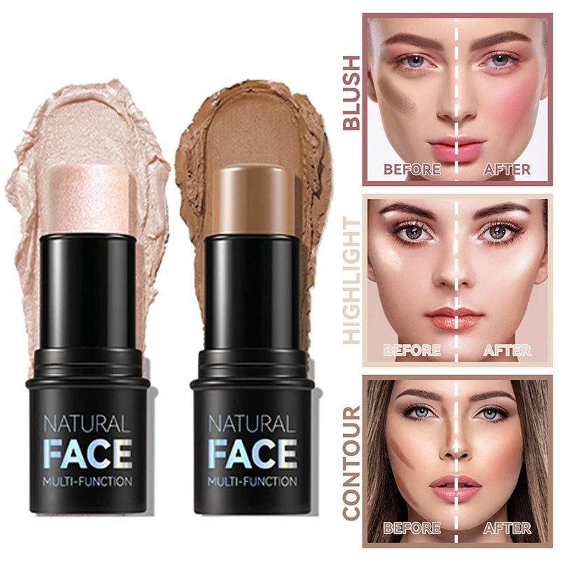 Face Pearl Stone Highlighter Stick – Lasting Contour, Shading & Stereoscopic Cheek Brightening! - Beauty & Beyond