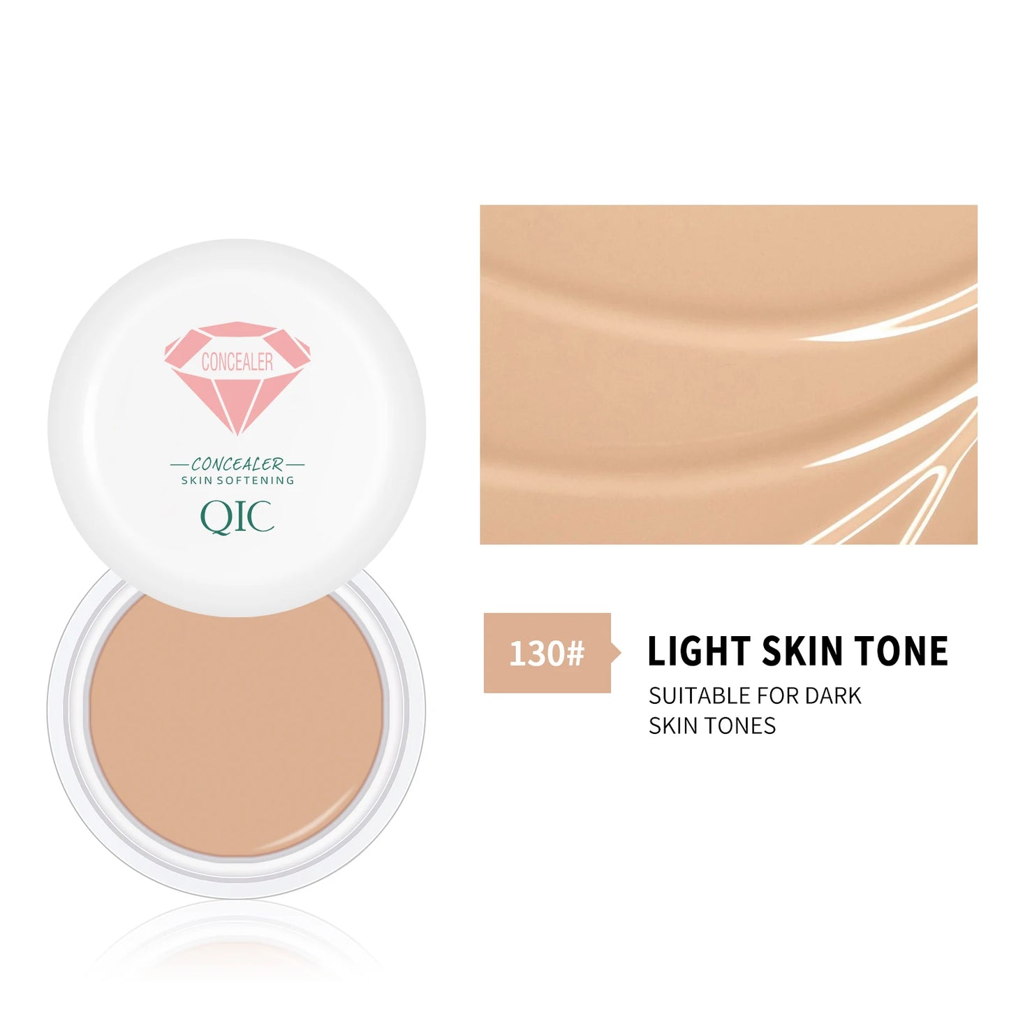High Definition Waterproof Concealer – Full Coverage, Natural Finish, All Skin Types