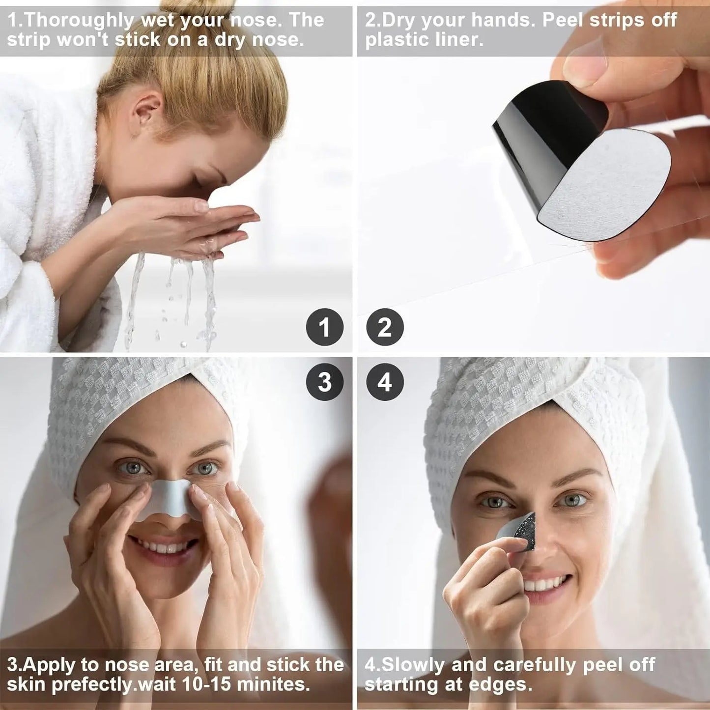 Blackhead Removal Mask - Shrinks Pores, Cleans Nose Lines, Skin Care Patch - Beauty & Beyond