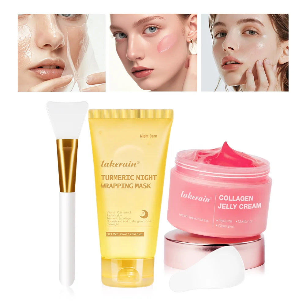 Collagen Jelly Cream – Hydrolyzed Overnight Peel-Off Facial Mask | Hydrating, Firming & Moisturizing Skincare
