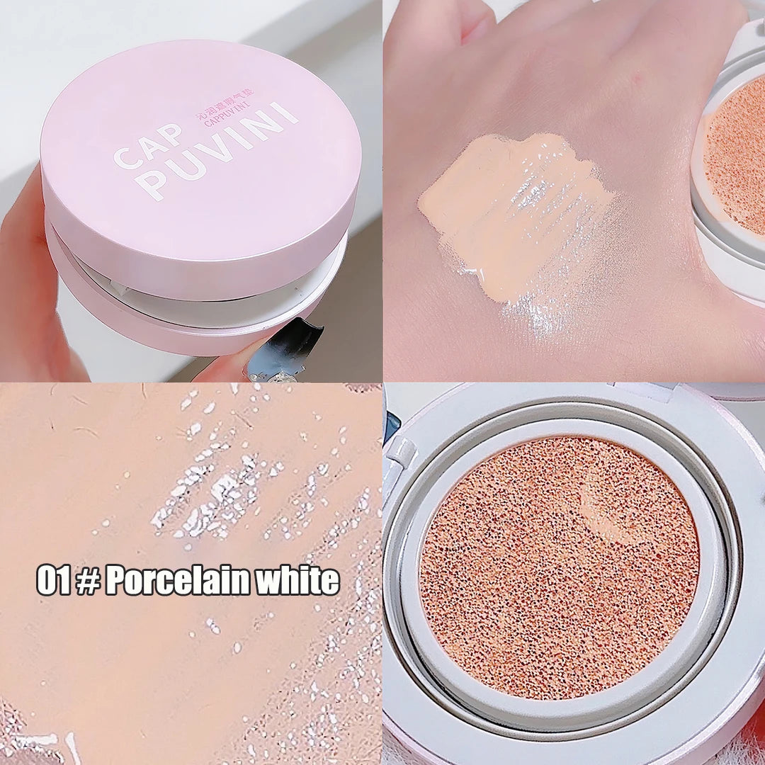 BB Cream Air Cushion Foundation – Full Coverage, Waterproof, Long-Lasting, 3 Colors