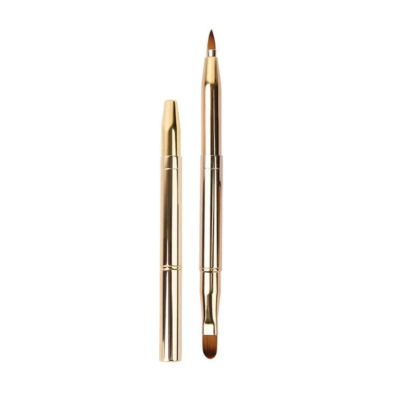 Retractable Dual-Head Lip Brush - Lip Contour & Smudge Applicator, Daily Makeup Tool - Beauty & Beyond