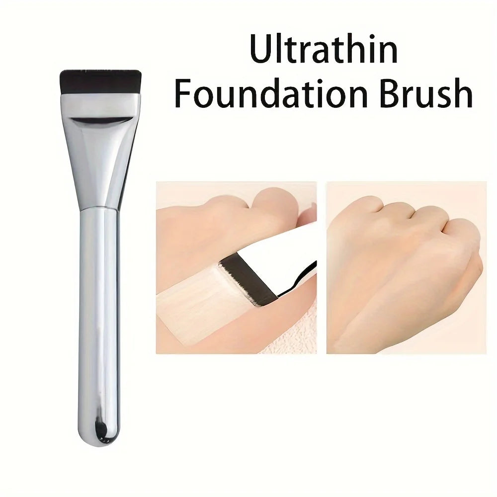 Ultra-Thin Flat-Head Foundation Brush – Traceless Mask & Cream Application