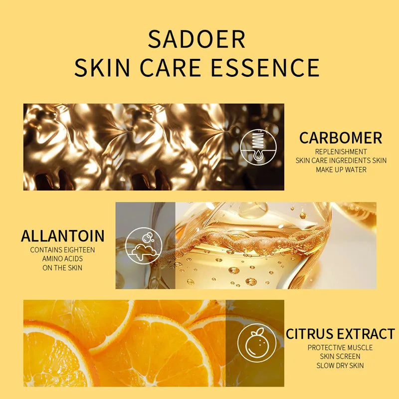 SADOER Vitamin C Sleeping Mask – 30PCS Moisturizing, Brightening & Firming Skincare | Overnight Hydrating Face Masks