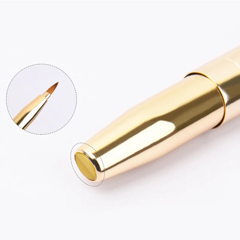 Retractable Dual-Head Lip Brush - Lip Contour & Smudge Applicator, Daily Makeup Tool - Beauty & Beyond
