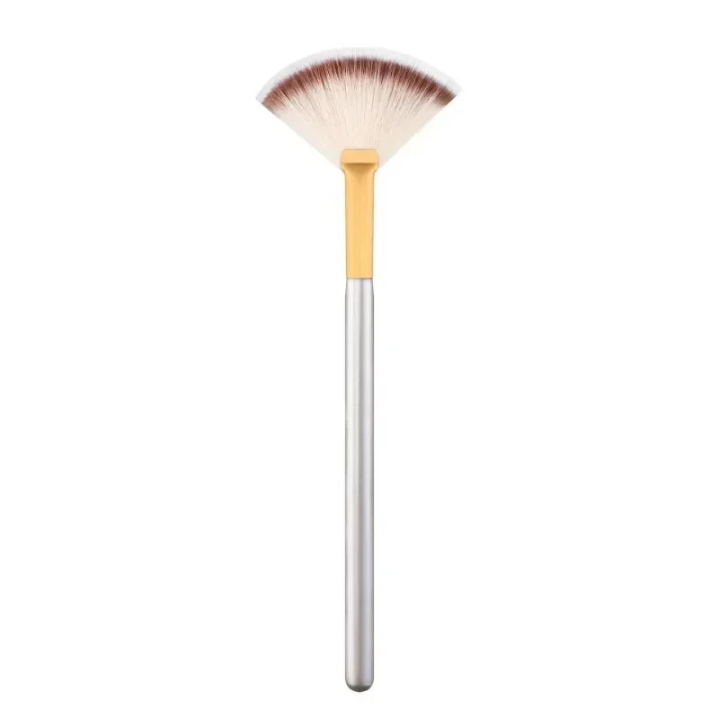 New Soft Facial Fan Makeup Brushes – Portable Cosmetic Tools for Mask & Beauty Application