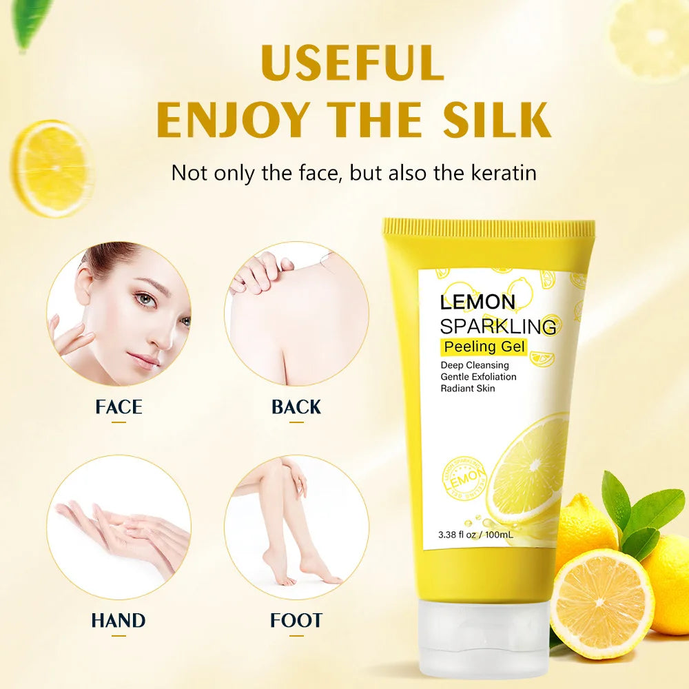 Lemon Face Wash - Exfoliating Cleanser Gel, Moisturizing, Dead Skin & Blackhead Remover - Beauty & Beyond