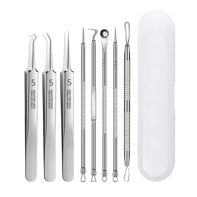 #1 German Ultra-Fine No.5 Blackhead Tweezers – Precision Acne & Pimple Extractor Tool