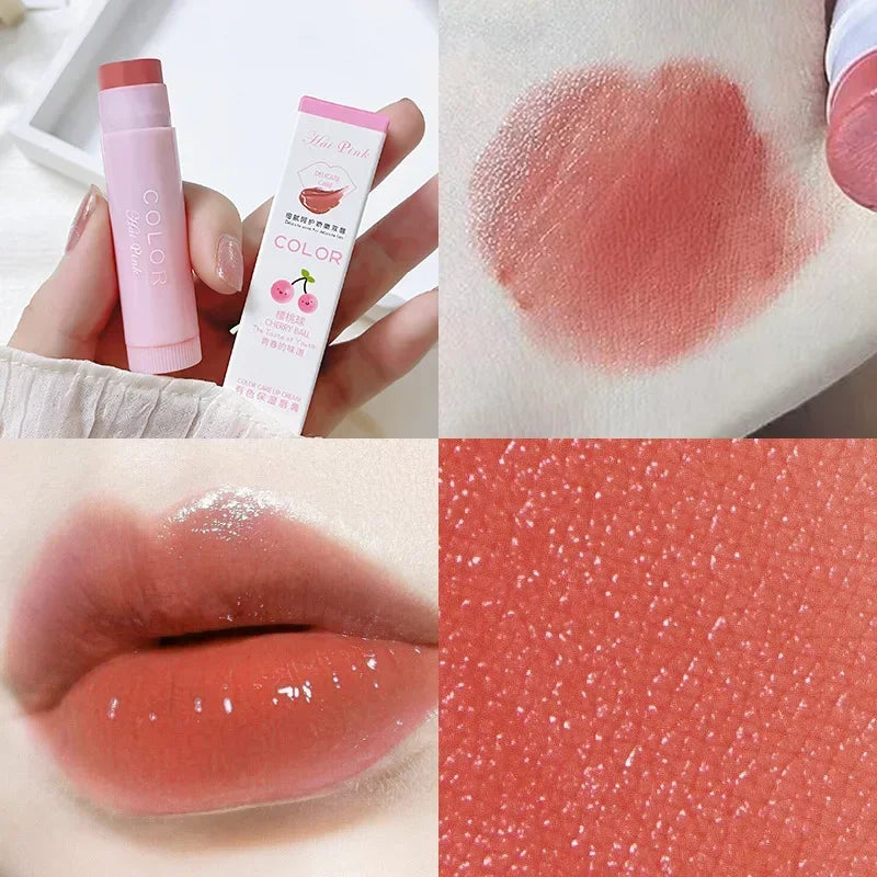 Tinted Lip Balm – Moisturizing Lipstick & Lip Line Smoother | Anti-Dry, Anti-Crack Hydrating Formula