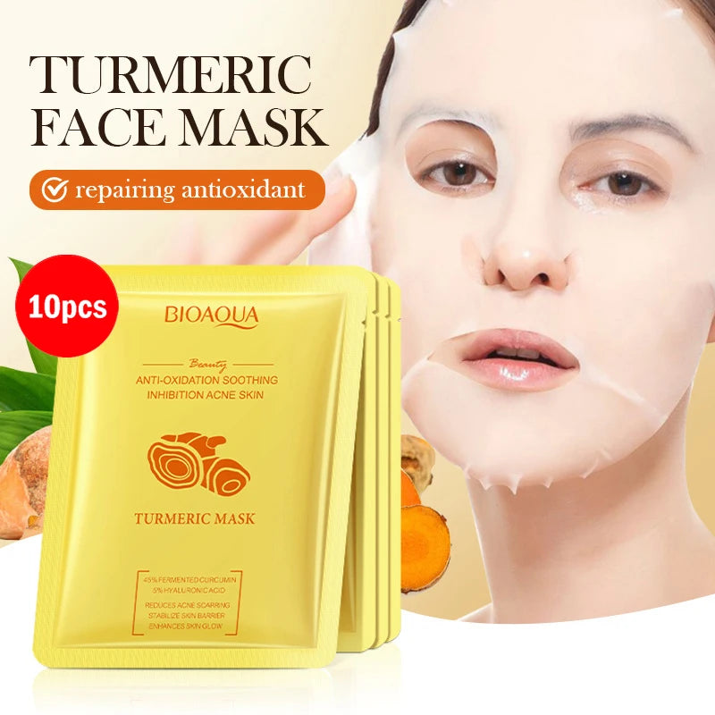 BIOAQUA Snail Face Mask – 5/10 PCS Hyaluronic Acid & Retinol | Moisturizing, Hydrating & Firming Skincare