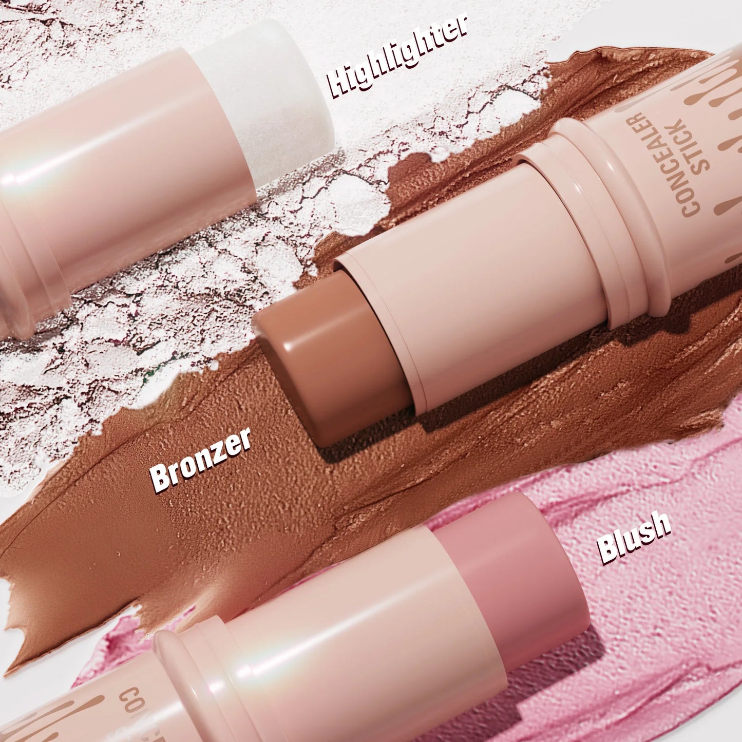 All-in-One Contour & Glow Stick – Sculpt, Brighten, Blush & Conceal with One Swipe! - Beauty & Beyond