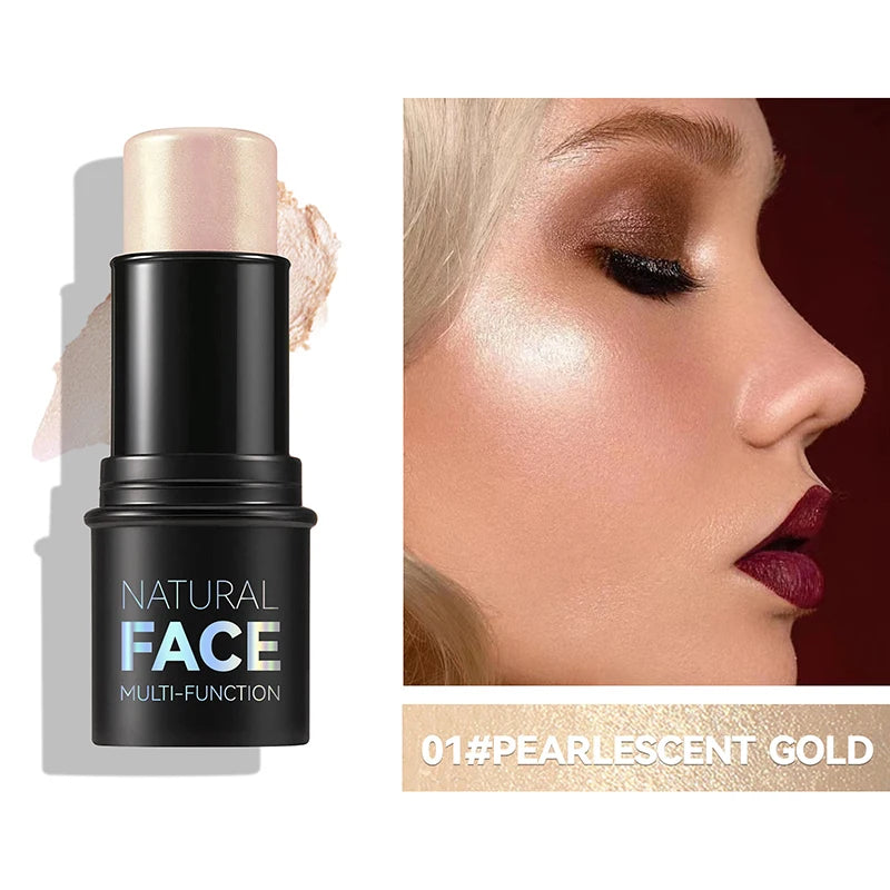 Face Pearl Stone Highlighter Stick – Lasting Contour, Shading & Stereoscopic Cheek Brightening! - Beauty & Beyond