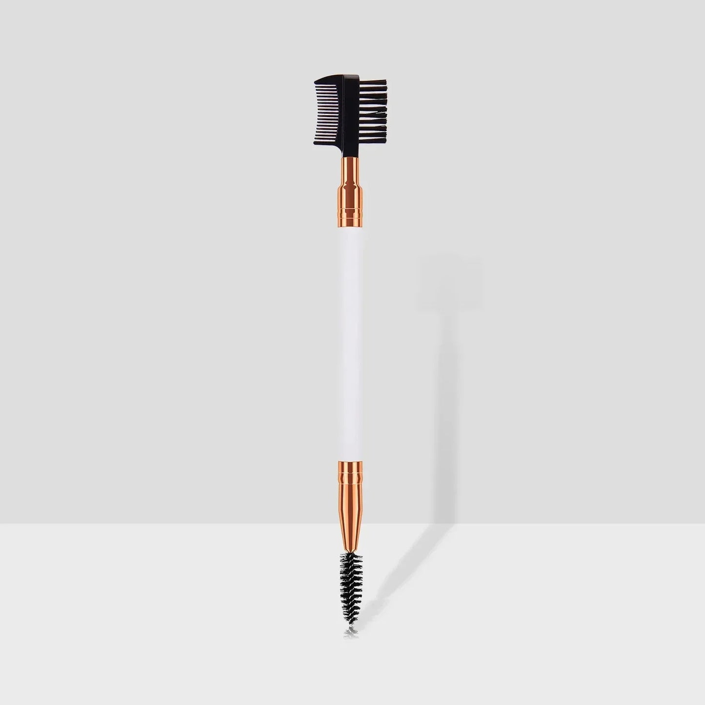 Double-Ended Wood Handle Eyebrow & Eyelash Brush – 2-in-1 Professional Makeup Tool