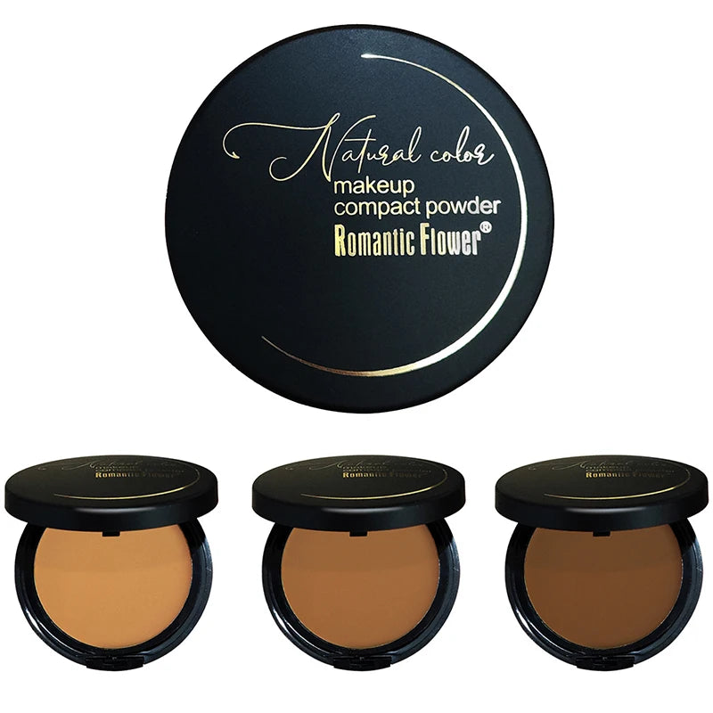 6-Color Matte Pressed Powder – 24H Oil Control, Full Coverage, Waterproof