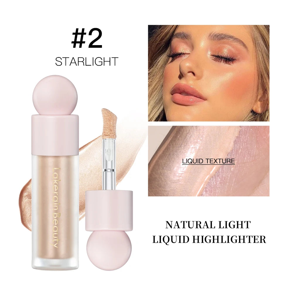 4-Color Liquid Highlighter – Shimmer Glow Contour & Bronzer Fluid for Radiant Face Makeup - Beauty & Beyond