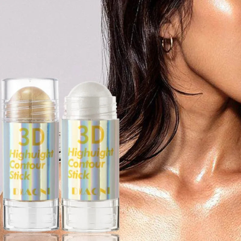6-Color 3D Face Brightening Highlighter Stick – Bronzer, Contour & Shimmer for Sculpted Makeup - Beauty & Beyond