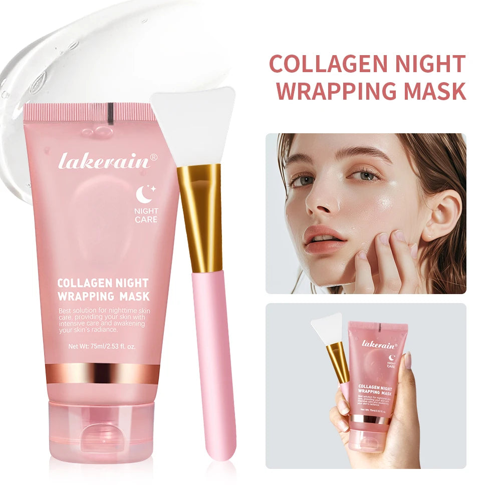 Collagen Jelly Cream – Hydrolyzed Overnight Peel-Off Facial Mask | Hydrating, Firming & Moisturizing Skincare