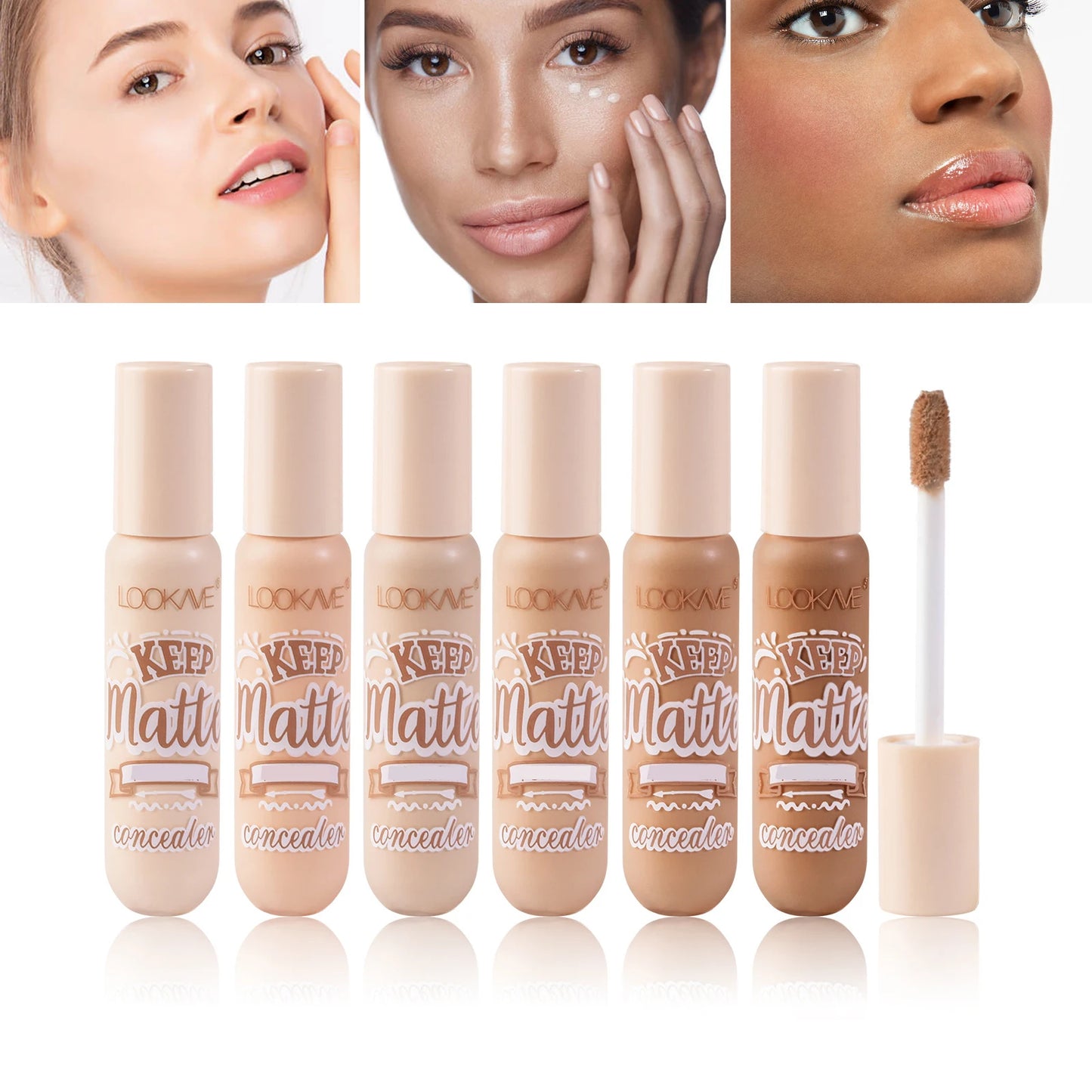 Liquid Concealer Stick Foundation – 6 Colors, Moisturizing, Full Coverage, Matte