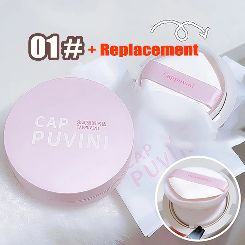 BB Cream Air Cushion Foundation – Full Coverage, Waterproof, Long-Lasting, 3 Colors