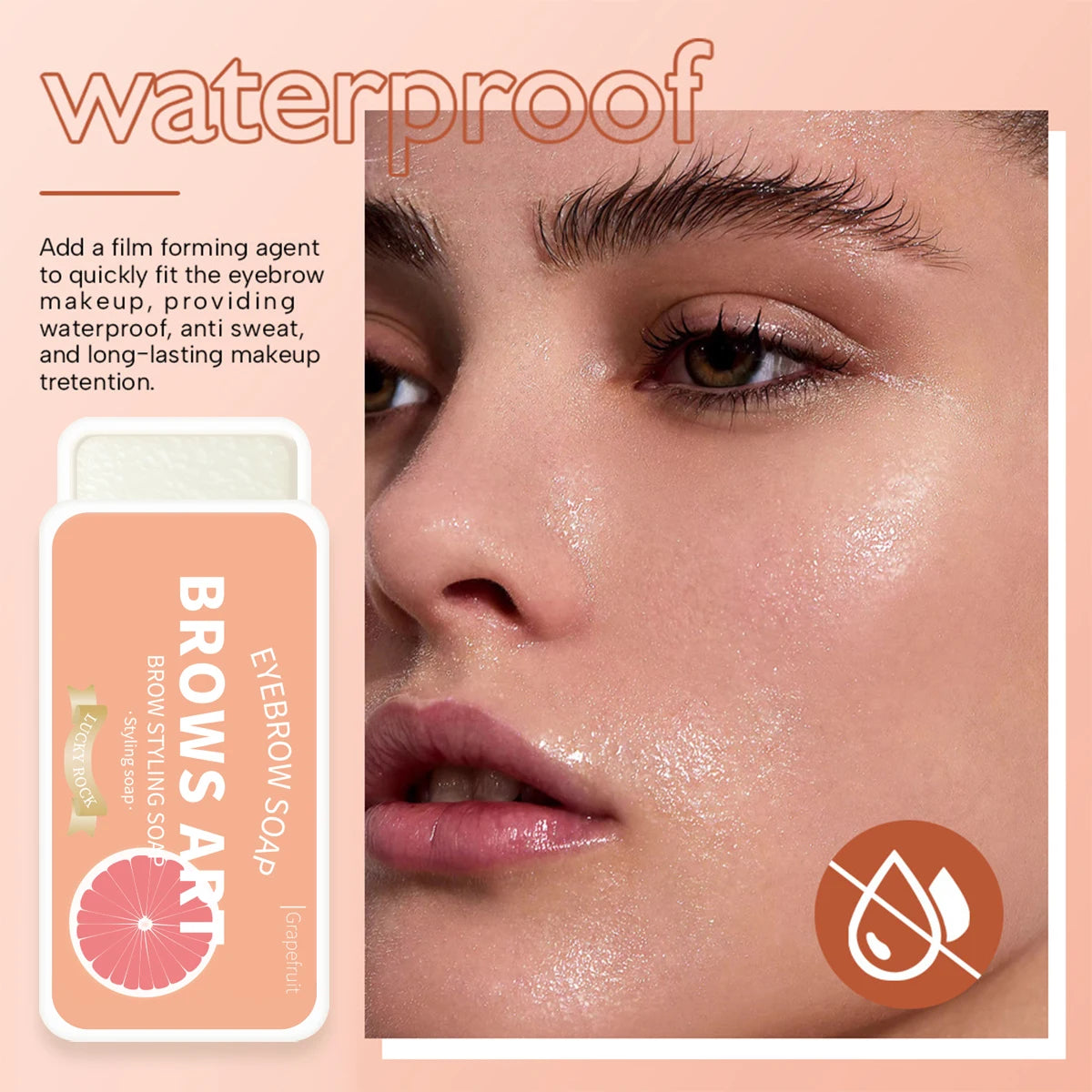 4-color eyebrow styling wax, styling gel, waterproof, natural, long-lasting, transparent eyebrow soap, eyebrow styling cream - Beauty & Beyond