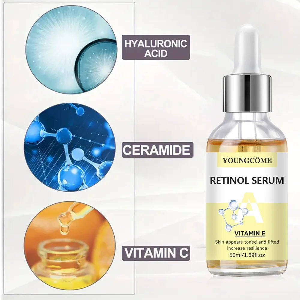 2pcs Vitamin C & Retinol Serum – Hydrating, Smoothing Fine Lines & Wrinkles - Beauty & Beyond