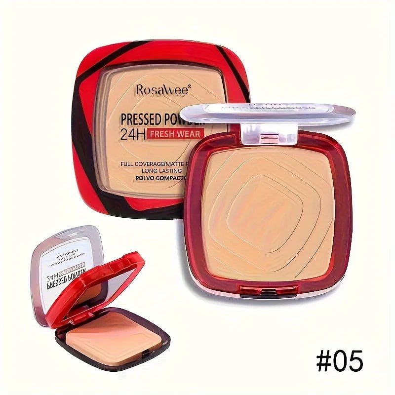 Pressed Powder Foundation with Puff - 24H Matte, Oil Control