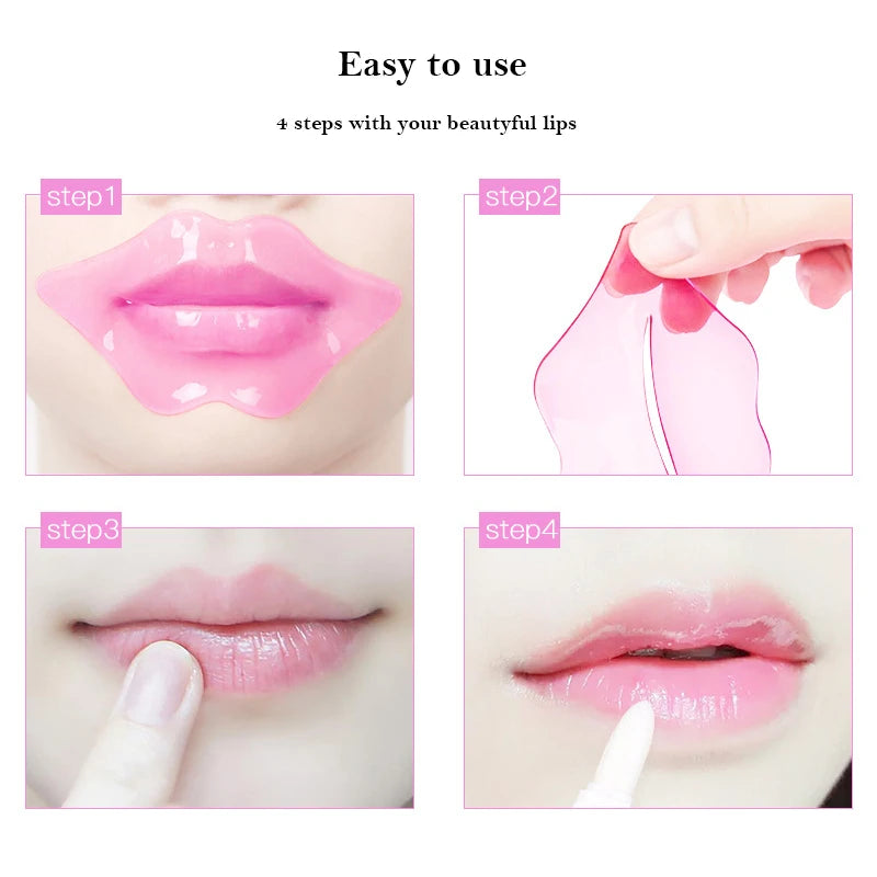 Innicare Collagen Lip Mask – Nourishing & Moisturizing | Firming Labial Gel Patches with Fruit Essence