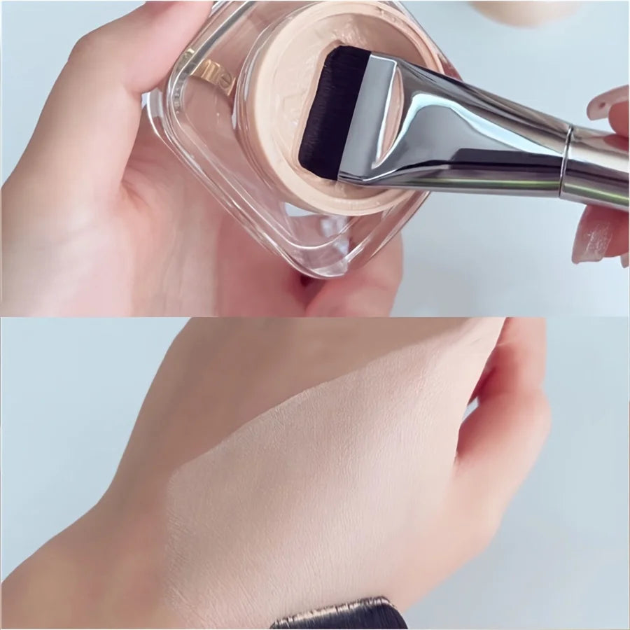 Ultra-Thin Flat-Head Foundation Brush – Traceless Mask & Cream Application
