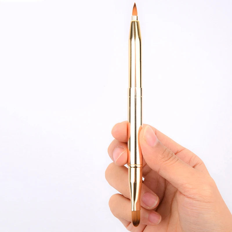 Retractable Dual-Head Lip Brush - Lip Contour & Smudge Applicator, Daily Makeup Tool - Beauty & Beyond