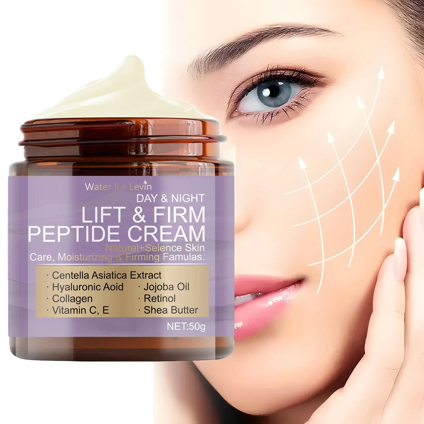 Firming Peptide Day & Night Cream - Brightening, Hydrating, Skin Renewal, Anti-Aging Moisturizer - Beauty & Beyond