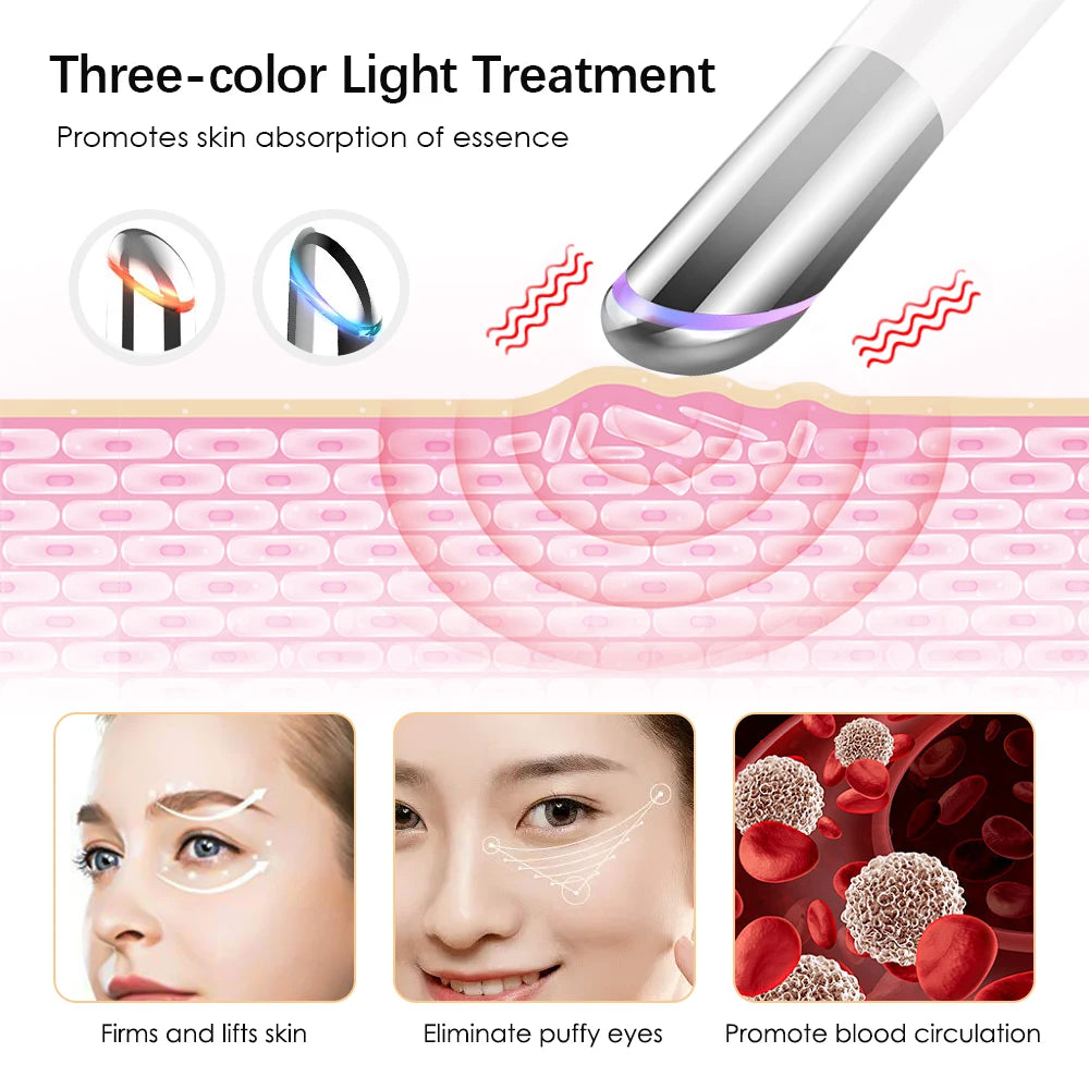 5-in-1 Eye Beauty LED Device – Reduces Dark Circles, Eye Bags & Puffiness