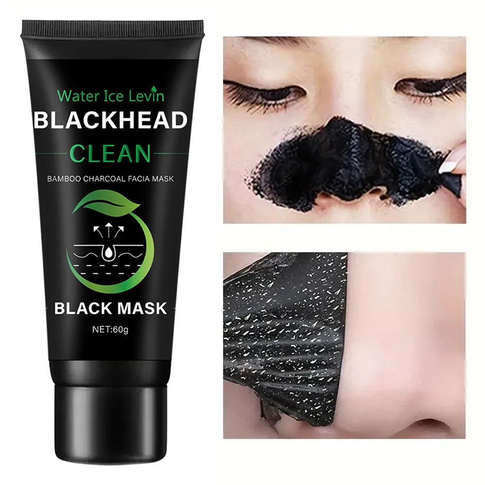 Bamboo Charcoal Mask - Blackhead Removal, Deep Cleansing, Exfoliating Treatment - Beauty & Beyond