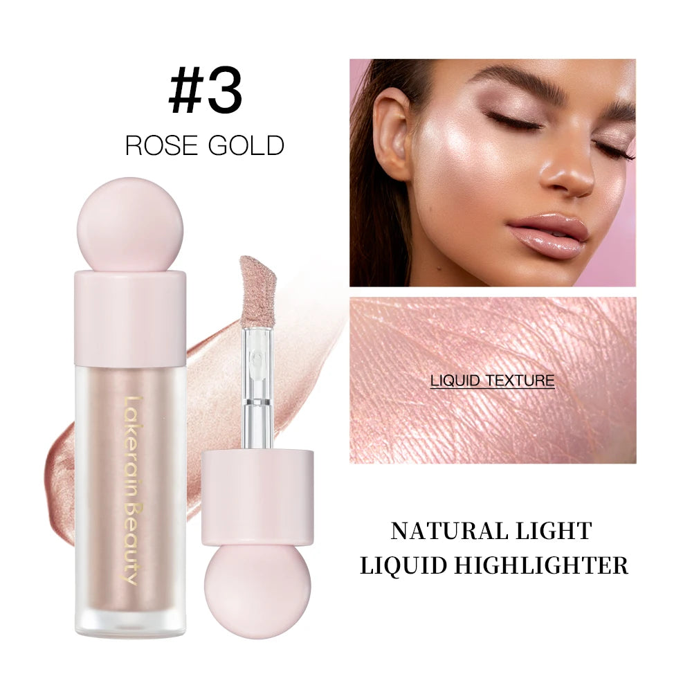 4-Color Liquid Highlighter – Shimmer Glow Contour & Bronzer Fluid for Radiant Face Makeup - Beauty & Beyond