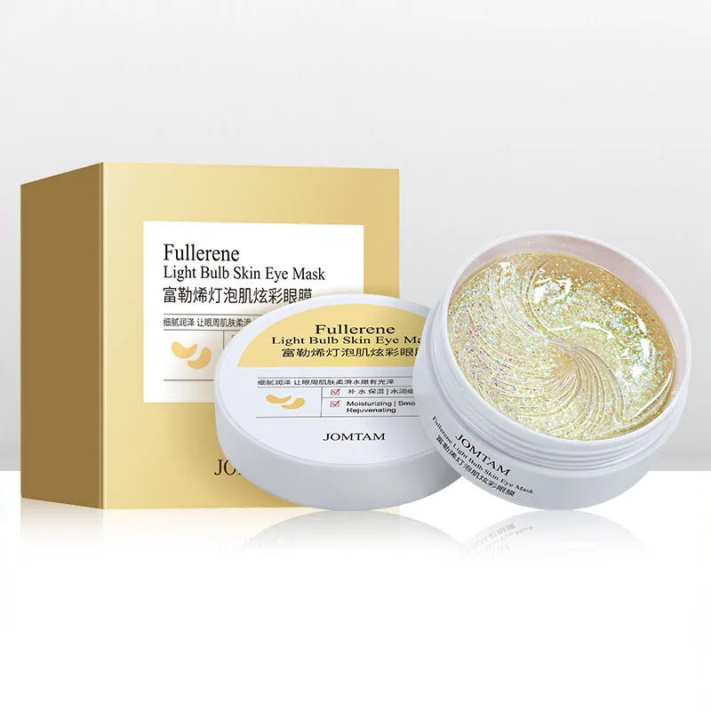 60PCS Gold Collagen Eye Mask – Moisturizing & Firming Gel Patches | Anti-Dark Circles & Eye Bag Care