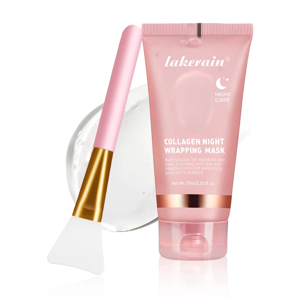 Collagen Jelly Cream – Hydrolyzed Overnight Peel-Off Facial Mask | Hydrating, Firming & Moisturizing Skincare