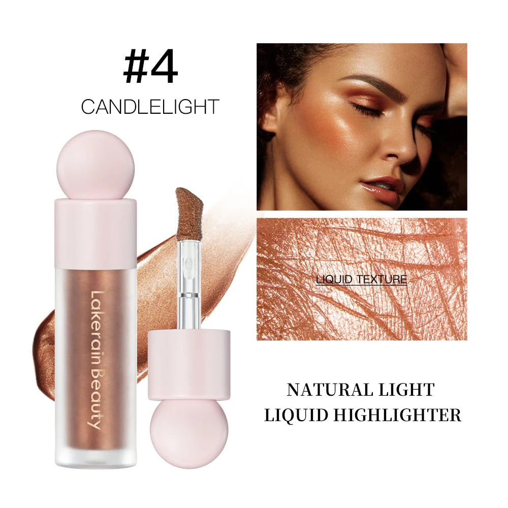 4-Color Liquid Highlighter – Shimmer Glow Contour & Bronzer Fluid for Radiant Face Makeup - Beauty & Beyond