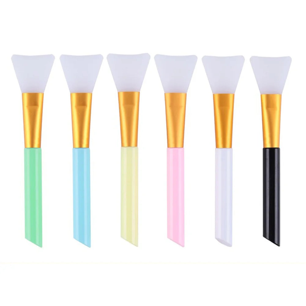 Advanced Silicone Facial Mask Brush – 1/4/5/6-Pack | Mild, Soft & Formaldehyde-Free for All Skin Types