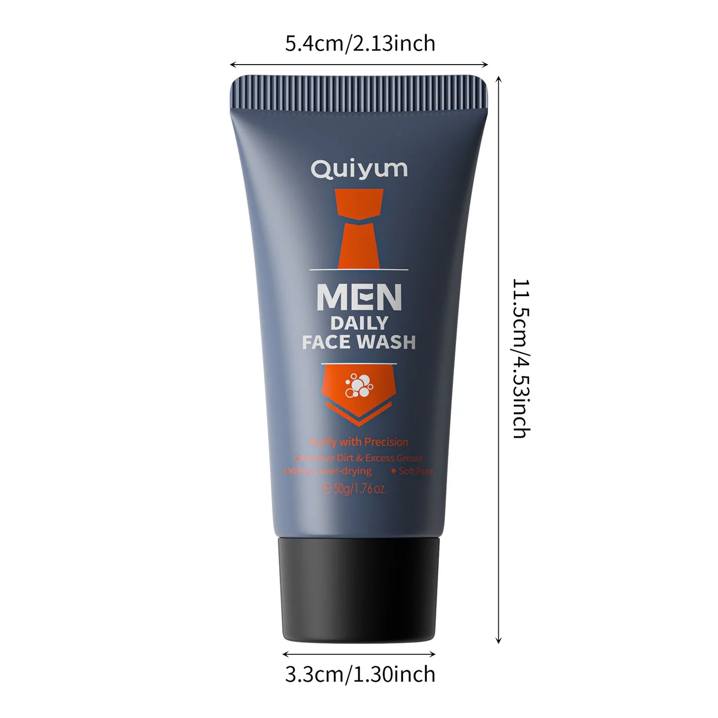 Men's Facial Foaming Cleanser - Deep Cleansing, Oil Control, Moisturizing, Blackhead Removal - Beauty & Beyond
