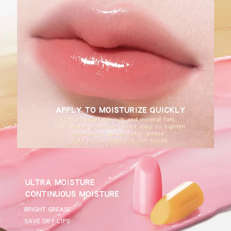 MACKANDY Color-Changing Lip Balm – Moisturizing Beeswax with Vitamin E, Natural Lip Care Stocking Stuffer - Beauty & Beyond