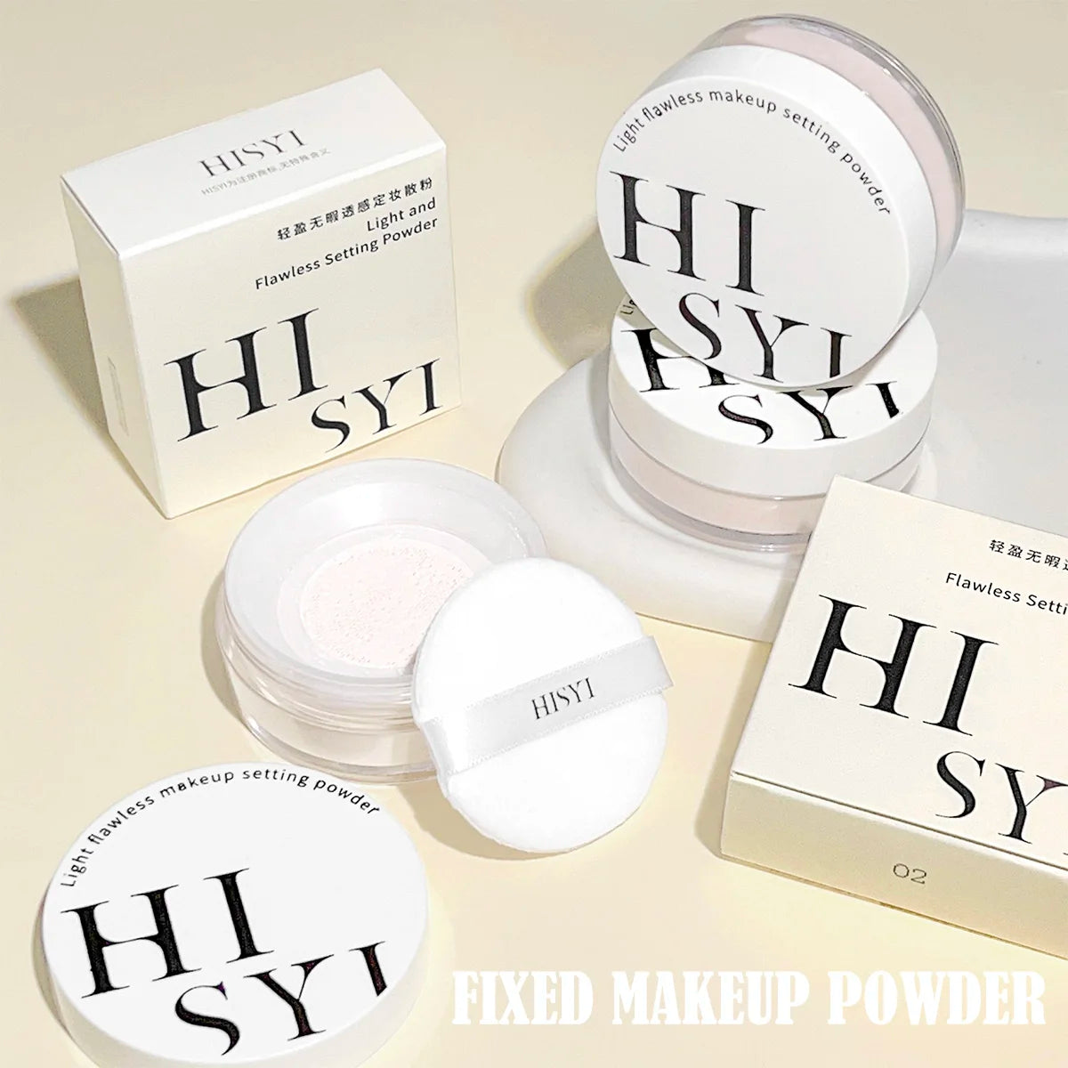 Light, Flawless Transparent Setting Powder – Waterproof, Natural Makeup Hold
