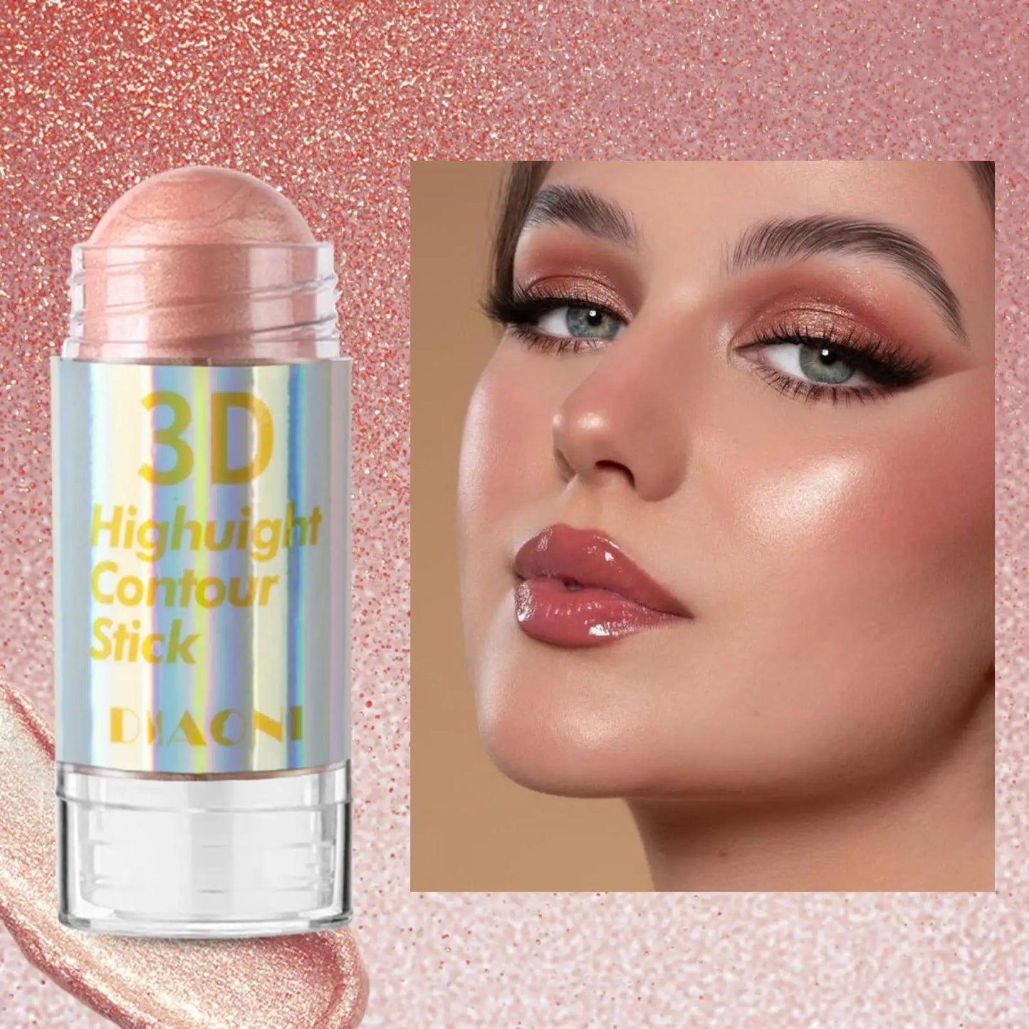 6-Color 3D Face Brightening Highlighter Stick – Bronzer, Contour & Shimmer for Sculpted Makeup - Beauty & Beyond