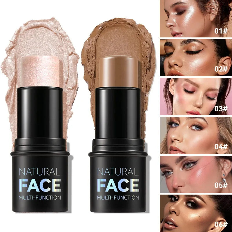 Face Pearl Stone Highlighter Stick – Lasting Contour, Shading & Stereoscopic Cheek Brightening! - Beauty & Beyond